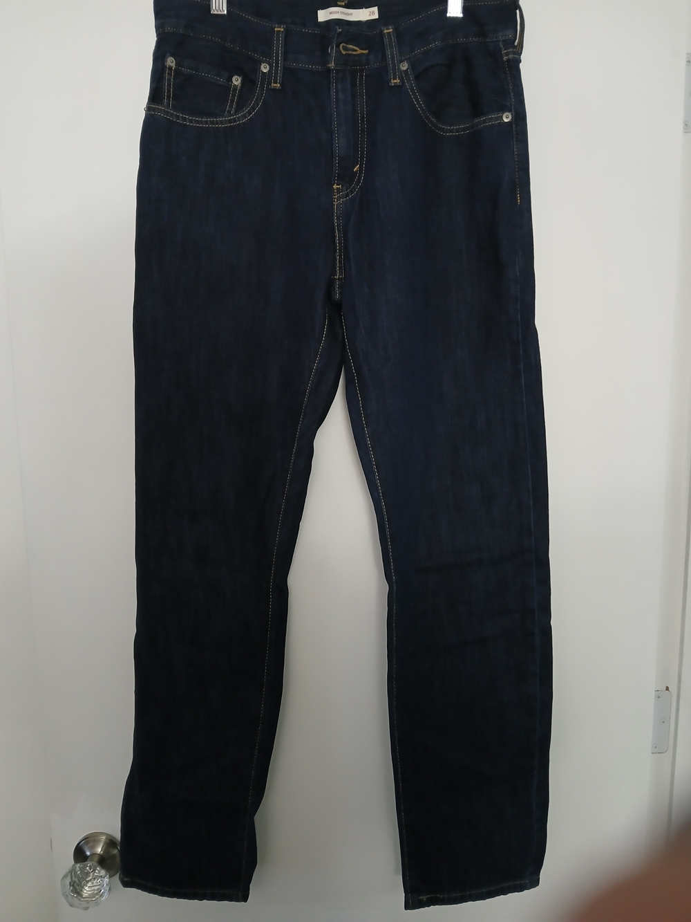 Classic Men's Dark Blue Jeans